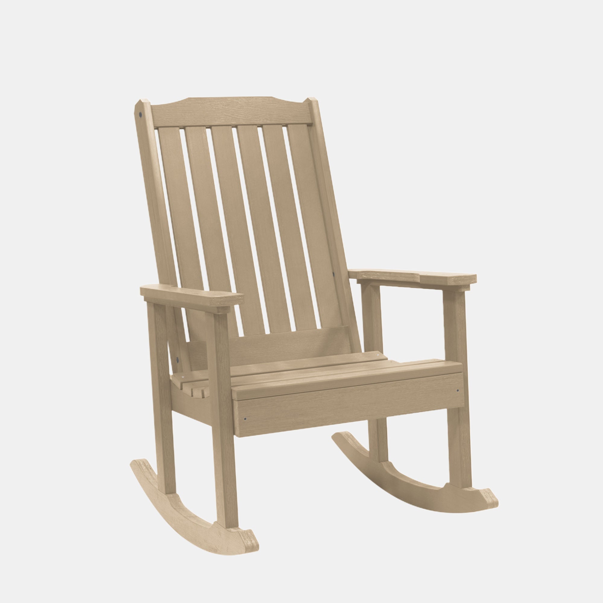 Refurbished Lehigh Rocking Chair - Vintage Style Wooden Rocker with Comfortable Cushion | Perfect for Living Room, Nursery & Porch Relaxation