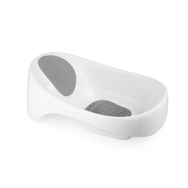 Boon Soak Bathtub for Babies - Soft Grey Baby Bath Tub with Built-in Support for Newborns & Toddlers | Perfect for Bath Time, Playtime & Relaxation