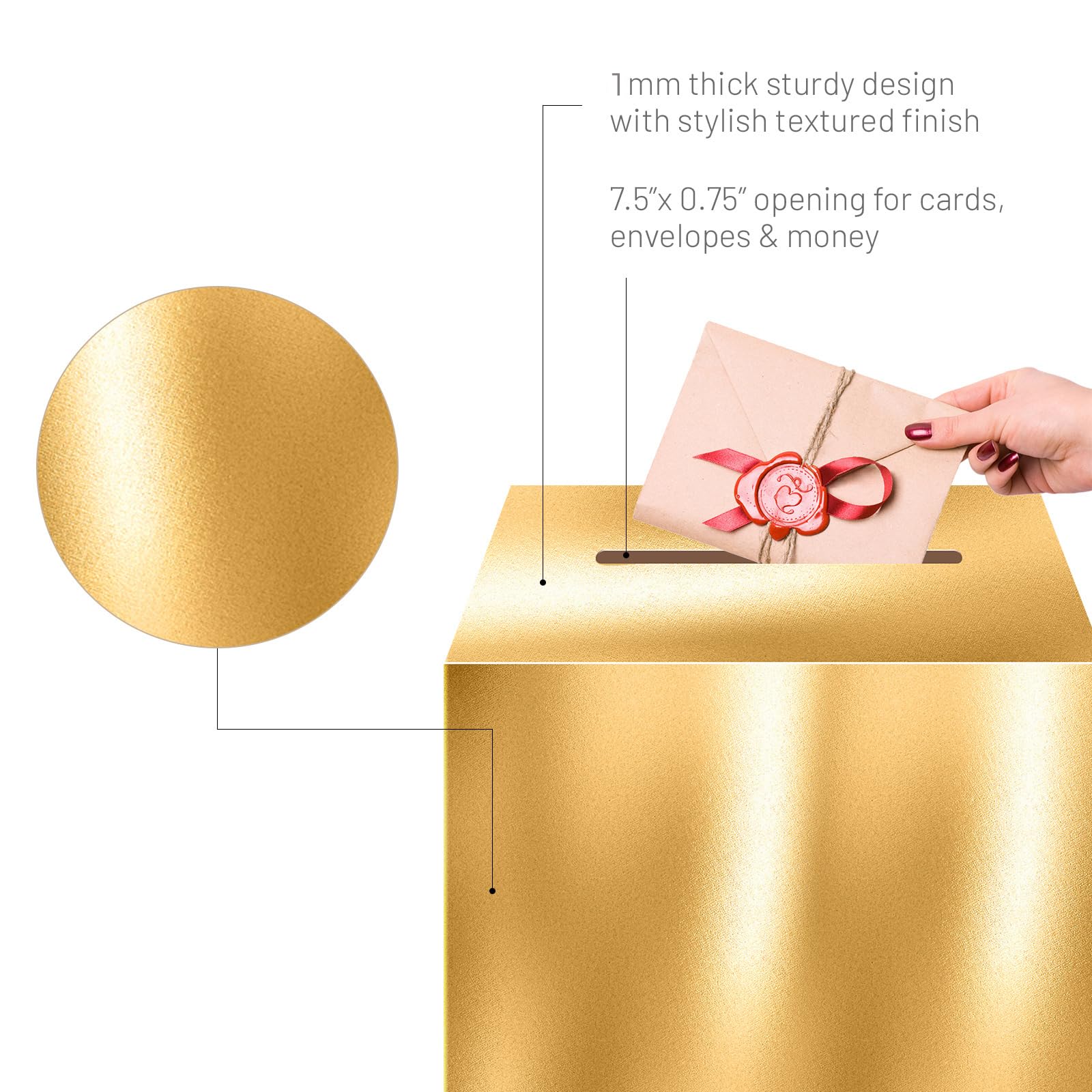 JC HUMMINGBIRD Elegant Gift Card Box - 10