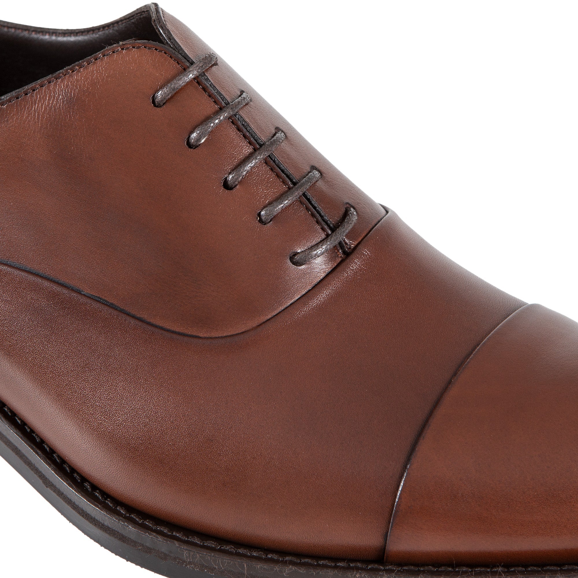 HENRY SARTORIAL Blake Oxford Brown Dress Shoes for Men - Classic Business Casual & Formal Wear for Office, Wedding & Special Occasions