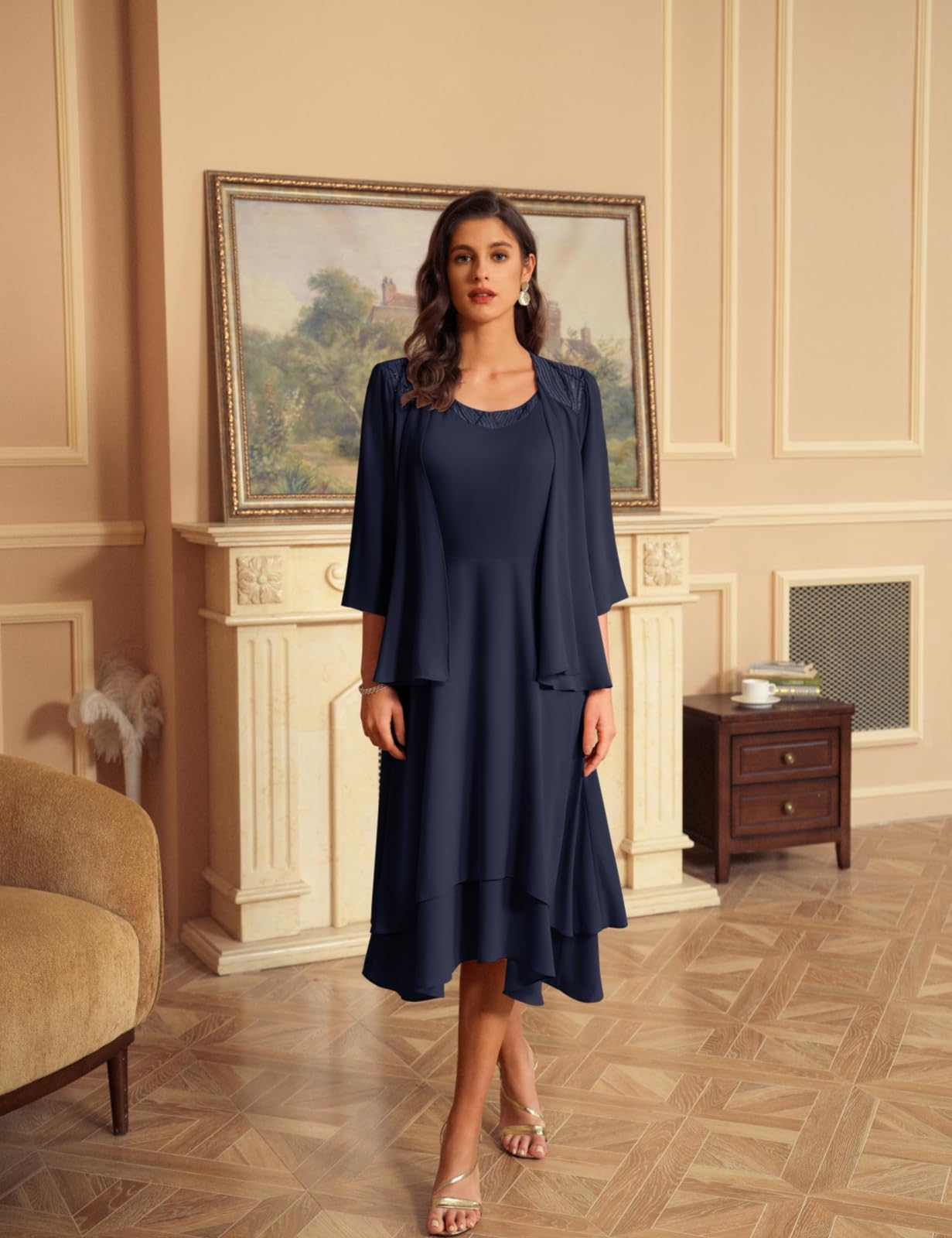 GRACE KARIN Women's Formal Party Dresses 2025 | Elegant Mother of The Bride & Wedding Guest Dress with Jacket | Perfect for Weddings, Galas & Special Occasions