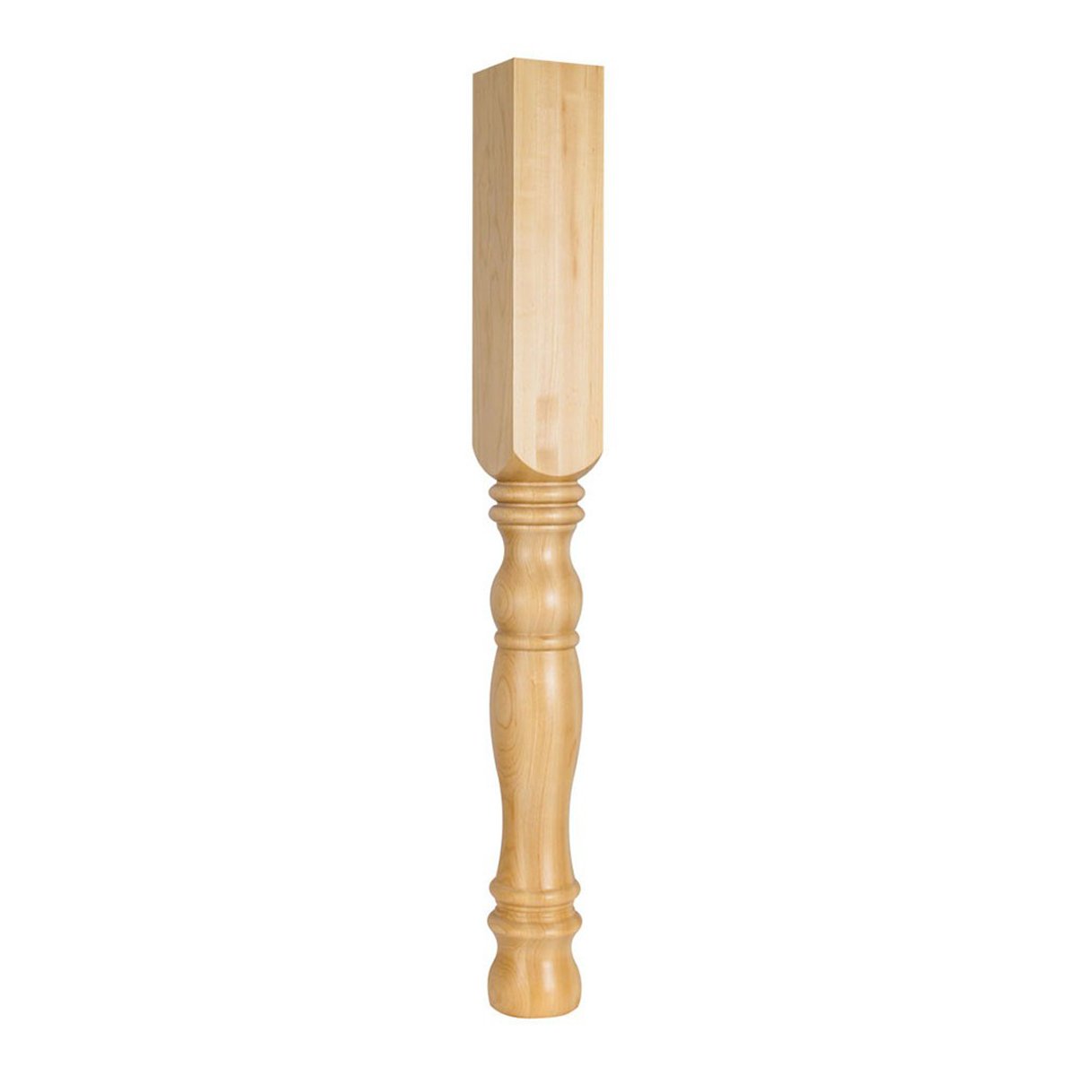 Hardware Resources Alder Turned Wooden Post & Leg - Perfect for DIY Furniture, Table Legs, and Home Decor Projects