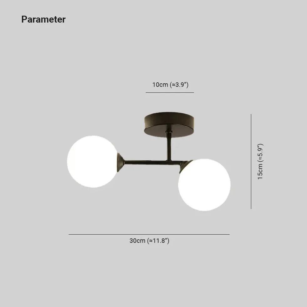 Modern T-Shaped LED Flush Mount Ceiling Light for Living Room - Energy Efficient Dimmable Lighting Fixture for Home, Bedroom, and Hallway