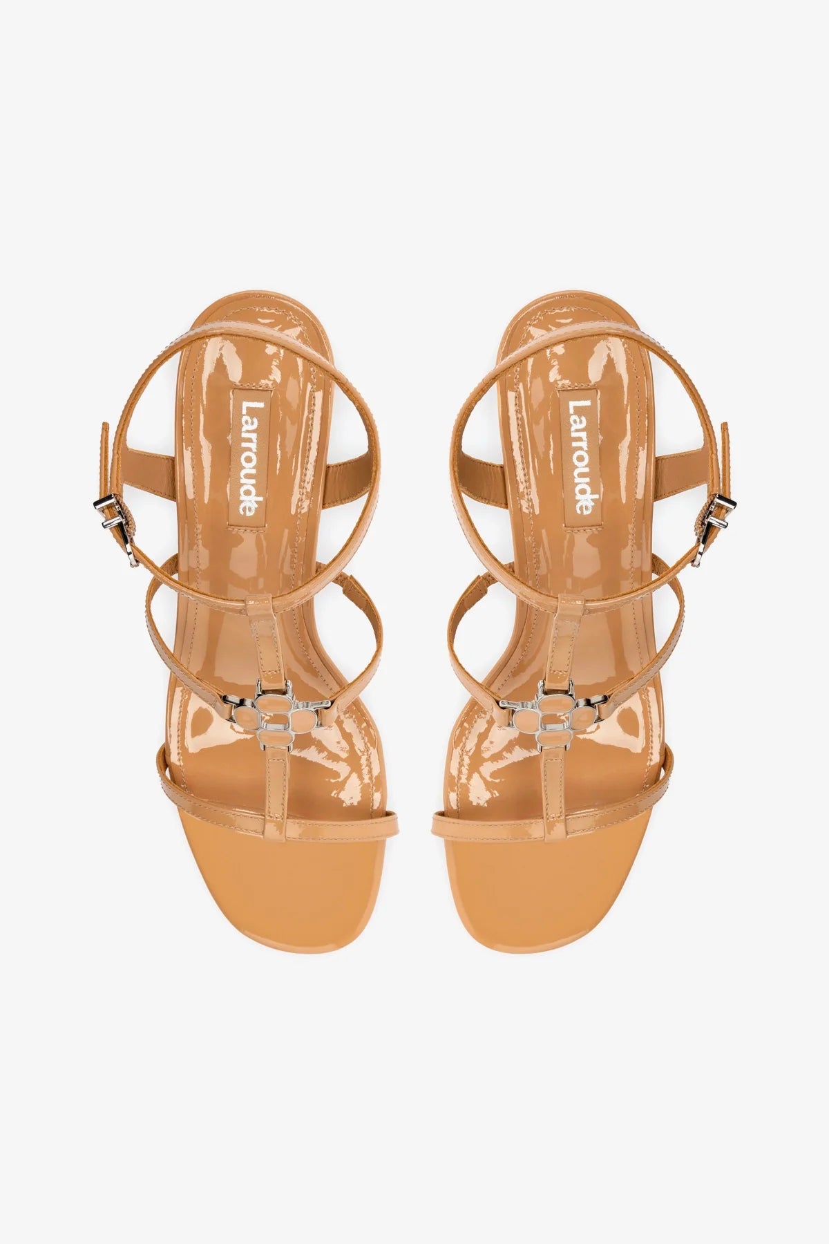 Hana Block In Tan Patent Leather - Stylish Women's Shoes for Work, Office & Casual Wear | Comfortable & Fashionable Footwear for Everyday Use