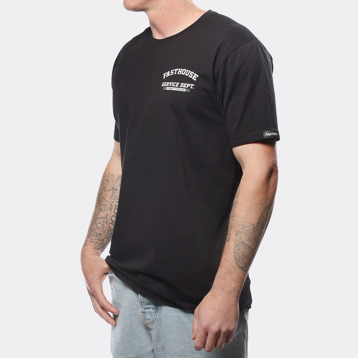 Premium Black Ignite Tee - Soft Cotton Men's T-Shirt for Casual Wear & Gym Workouts