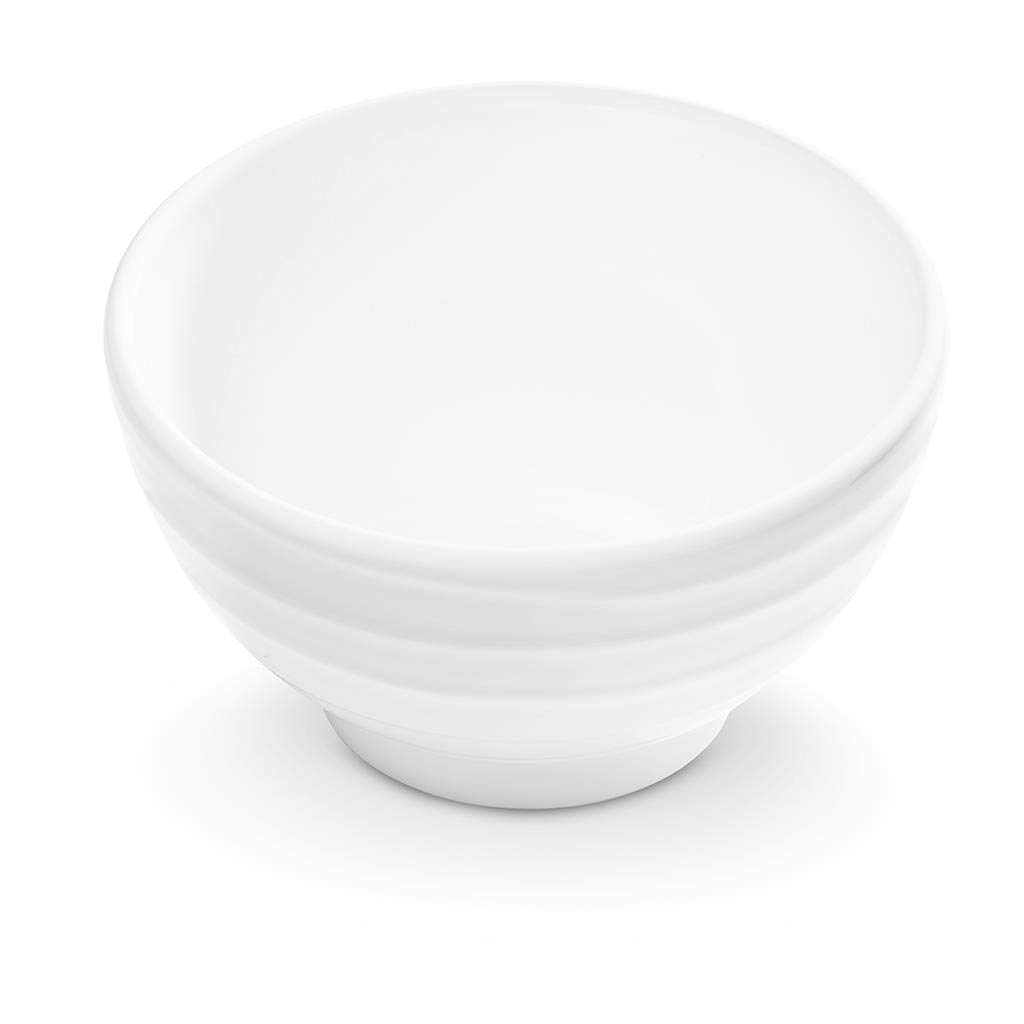Handmade White Flamed Ceramic Cereal Bowl 5.5 Inch - Austrian Crafted Breakfast & Dessert Dish for Home, Cafe, or Restaurant Use
