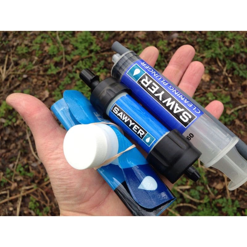 Sawyer Mini Water Filtration System - Portable & Lightweight Water Filter for Hiking, Camping, Travel, and Emergency Preparedness