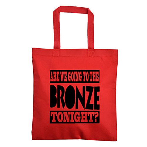Buffy the Vampire Slayer Bronze Horror Canvas Tote Bag - Reusable Grocery Shopping Pouch for Halloween, Christmas & Black Friday - Perfect for Fans, Cosplay & Collectors (Red)