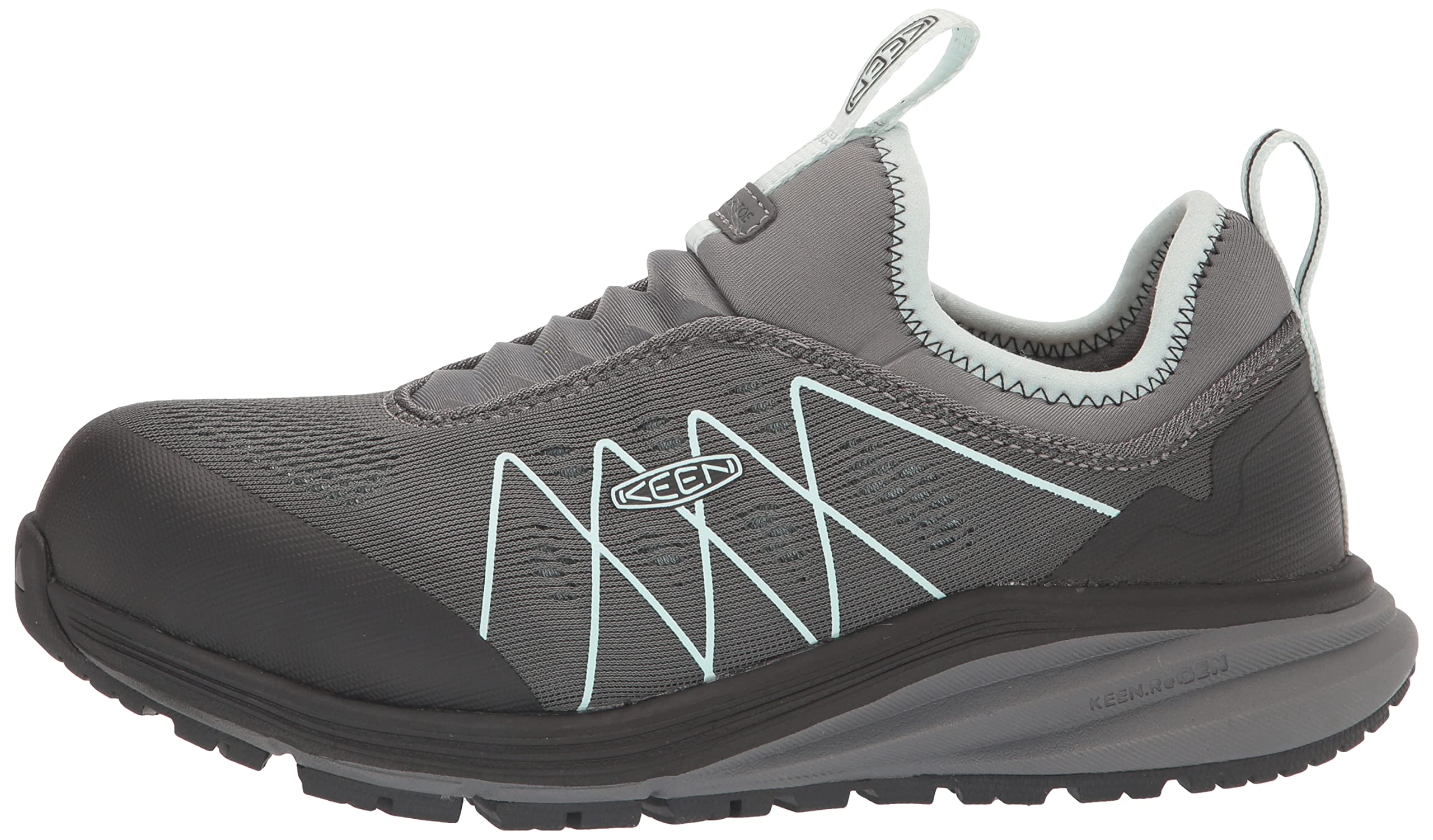 KEEN Utility Women's Vista Energy Slip-On Work Shoe - Composite Toe, Low Height for Comfort & Safety - Perfect for Industrial Jobs, Construction & Warehouse Work
