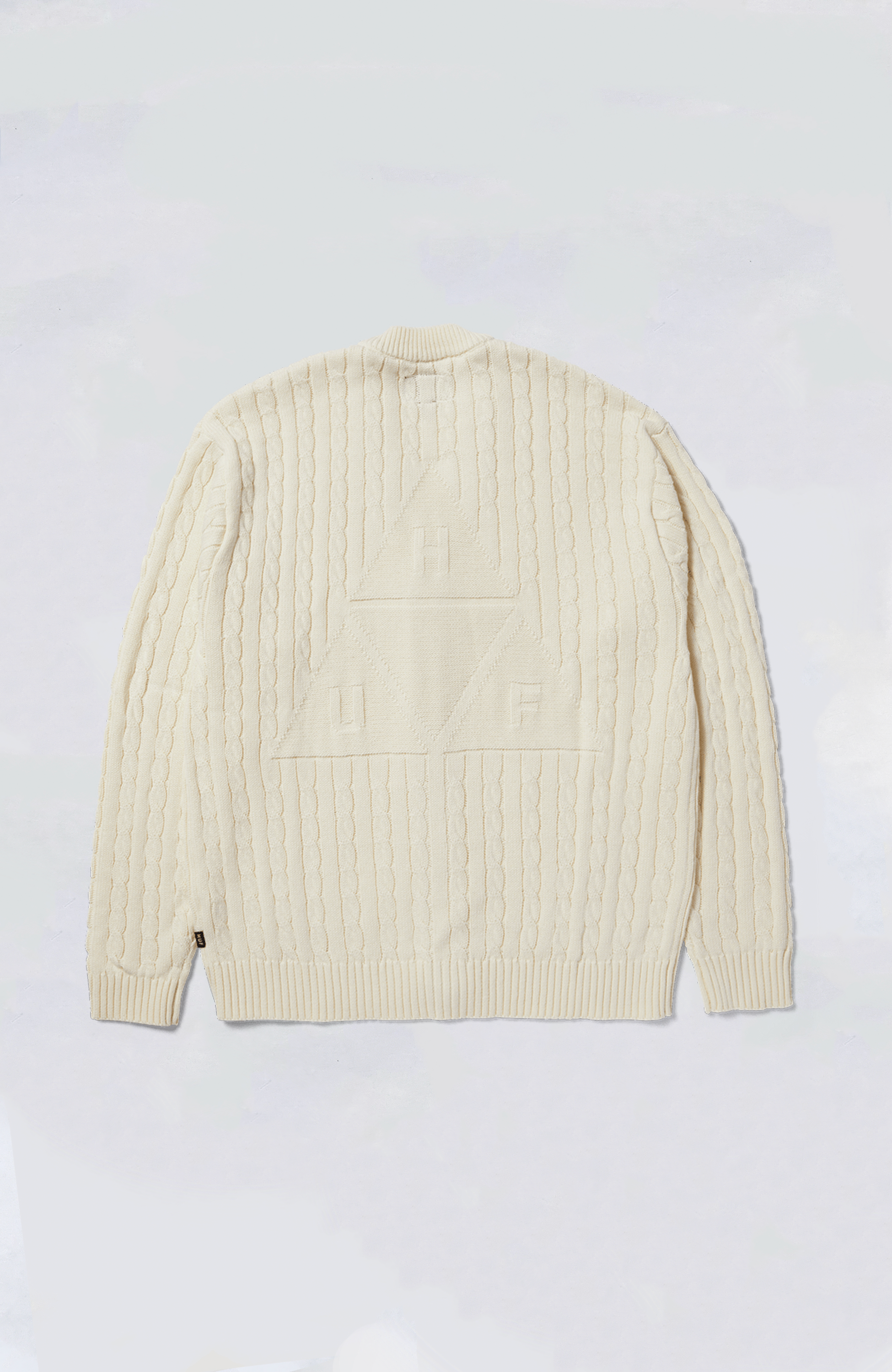 HUF TT Jacquard Cardigan for Men - Stylish Knit Sweater with Vintage Pattern - Perfect for Casual Wear, Street Style & Fall Layering