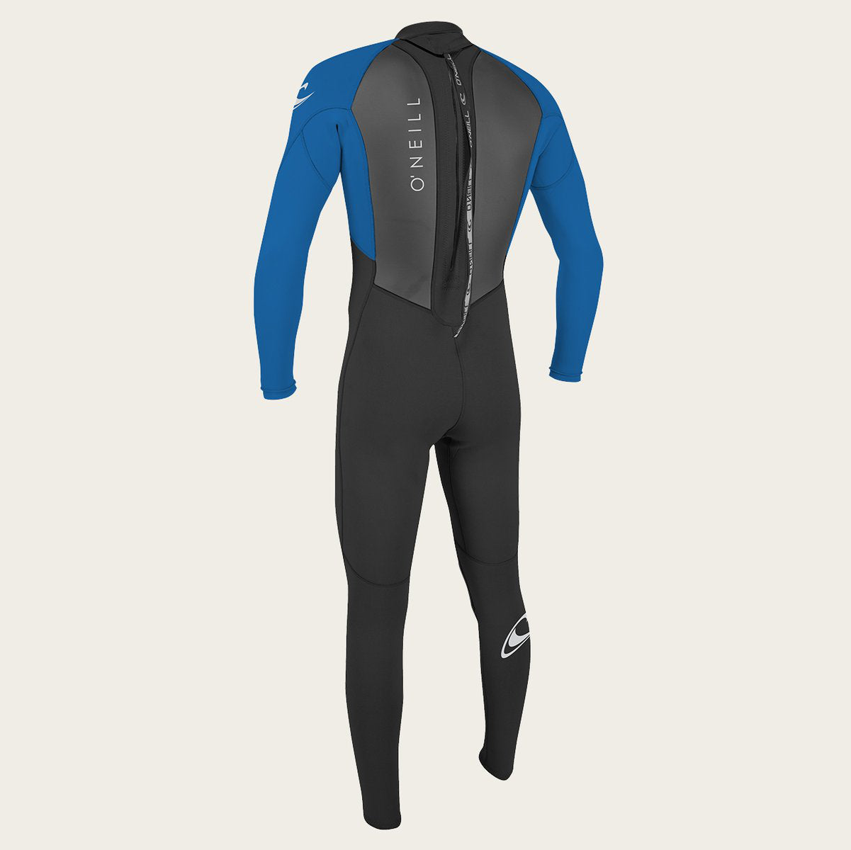 O'Neill REACTOR 2 3/2 Youth Back Zip Wetsuit - EJ7 BLK/OCEAN | Surfing, Diving & Water Sports Gear for Kids