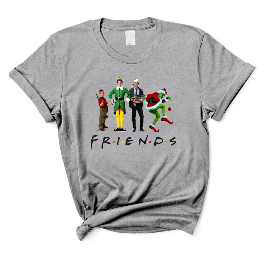 Christmas Friends T-Shirt - Funny Holiday Graphic Tee for Men & Women - Perfect for Parties, Gifts & Festive Celebrations