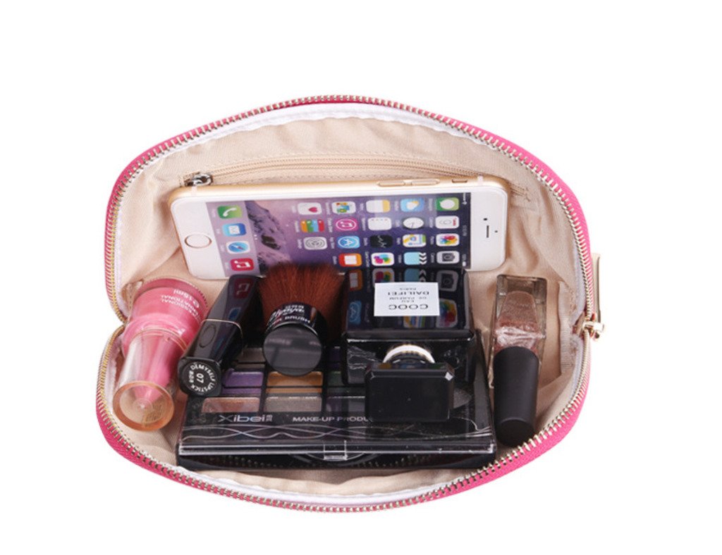 SHINING Crown Multi-Functional Portable Travel Makeup Tote Bag - Cosmetic & Toiletry Organizer Pouch for Women (Silver) | Perfect for Air Travel, Gym Essentials & Daily Storage