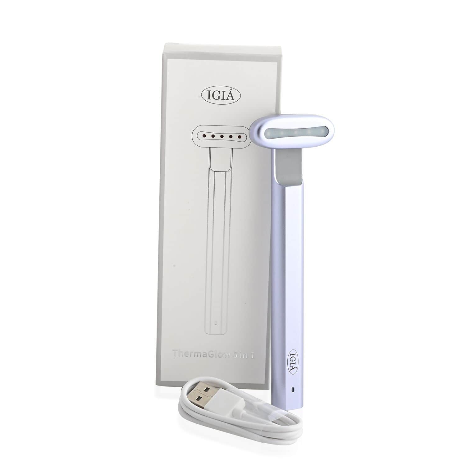 ThermaGlow 5-in-1 Red Light Therapy Device with Microcurrent, Heat & Ultrasonic Massage for Pain Relief & Skin Rejuvenation - Perfect for Home Spa, Facial Care & Muscle Recovery