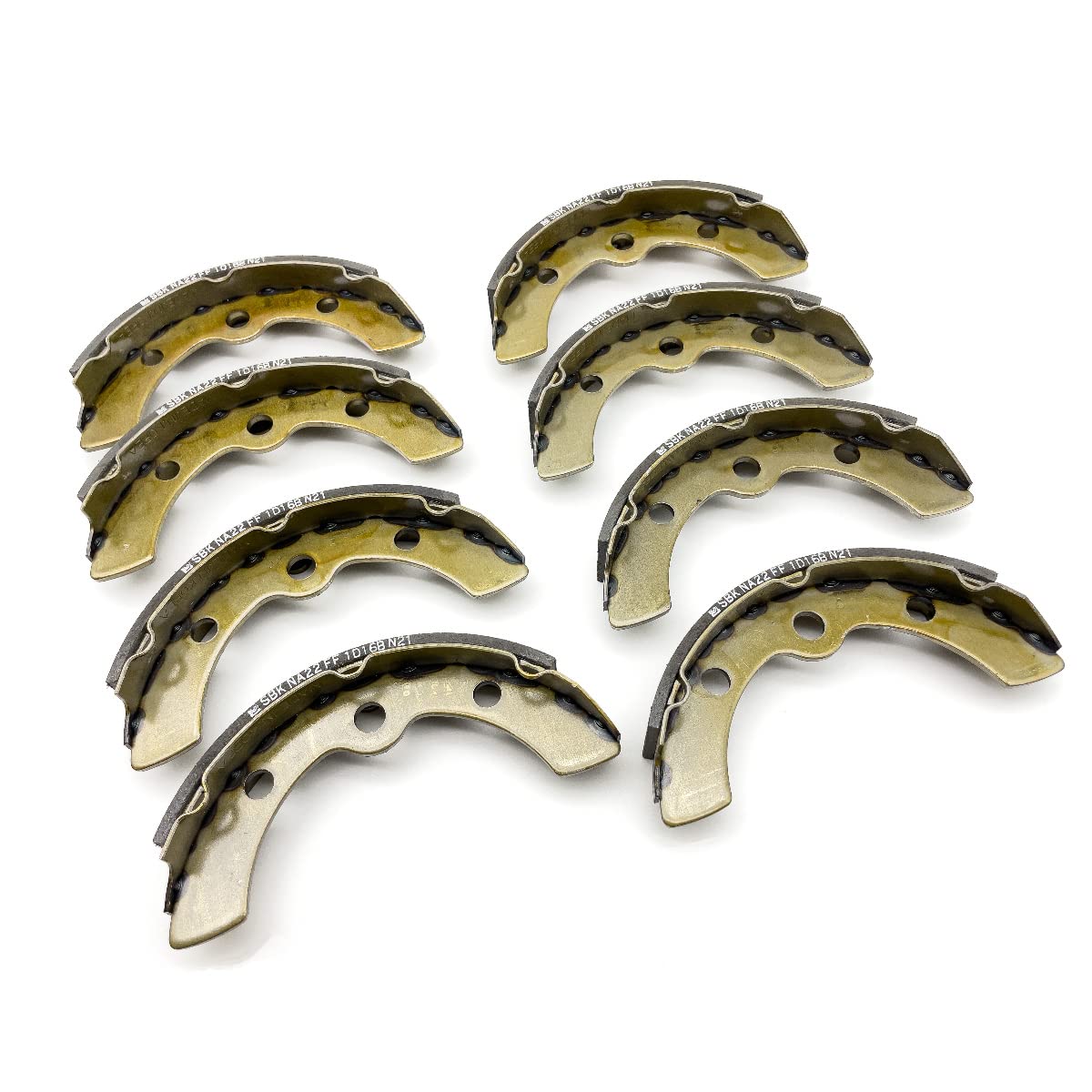 Club Car DS Golf Cart Brake Shoes Replacement Kit - Compatible with 1981-1994 Models - 4 Sets (8 Shoes) - Perfect for Golf Course Maintenance & Cart Repair