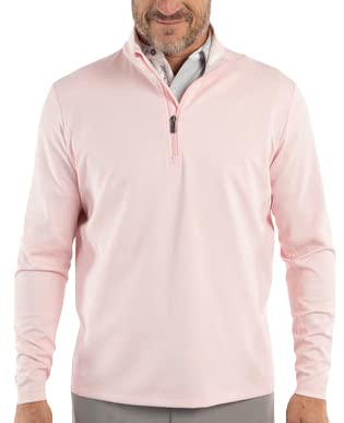 Bobby Jones Golf Apparel for Men - Performance Viking Quarter-Zip Long-Sleeve Pullover Sweater with Polyester/Spandex Blend | Perfect for Golfing, Casual Wear & Outdoor Activities
