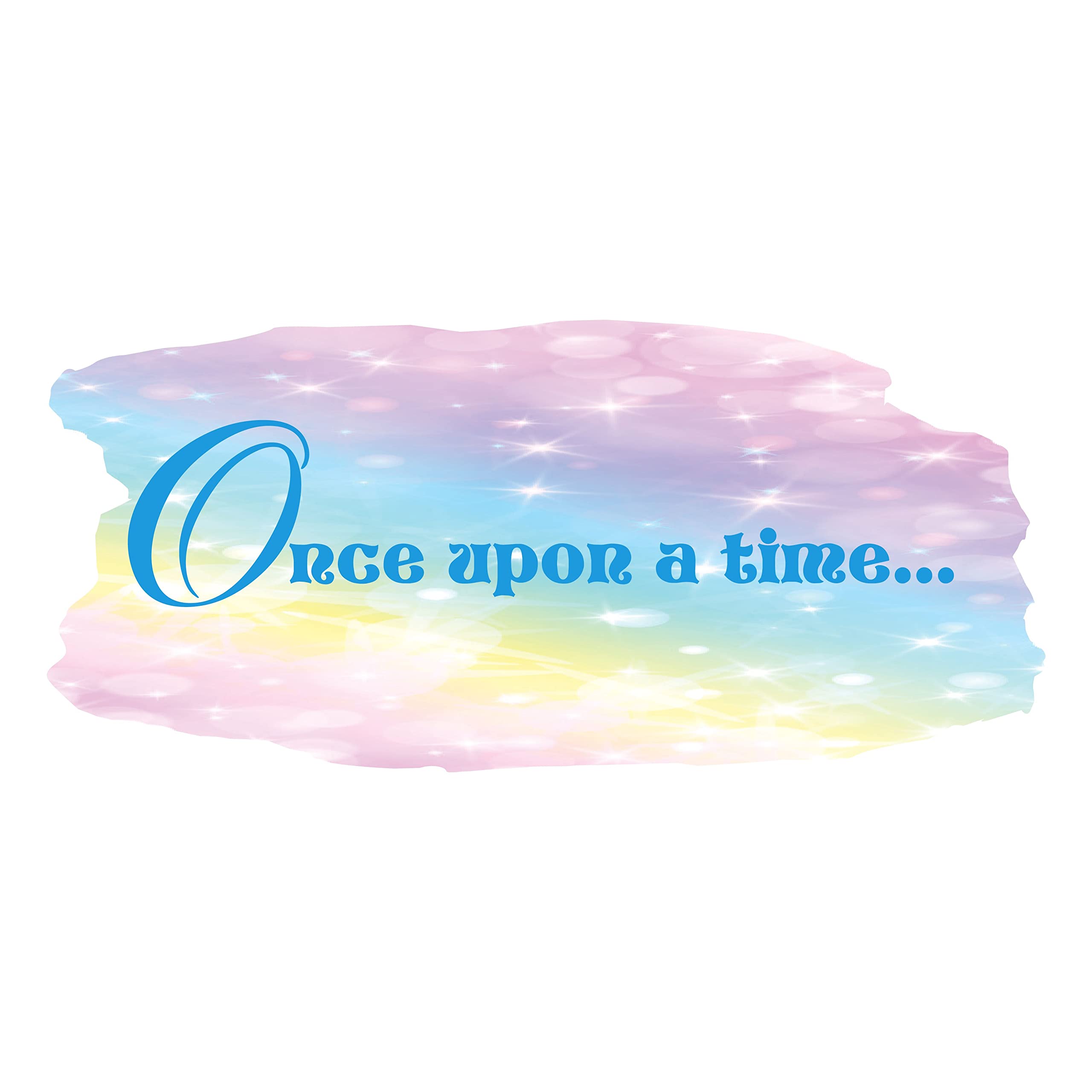 Girls Wall Decals - Princess Themed DIY Bedroom Decor with Colorful Typography, 30x15 Inch Wall Stickers for Kids Room, Nursery & Playroom