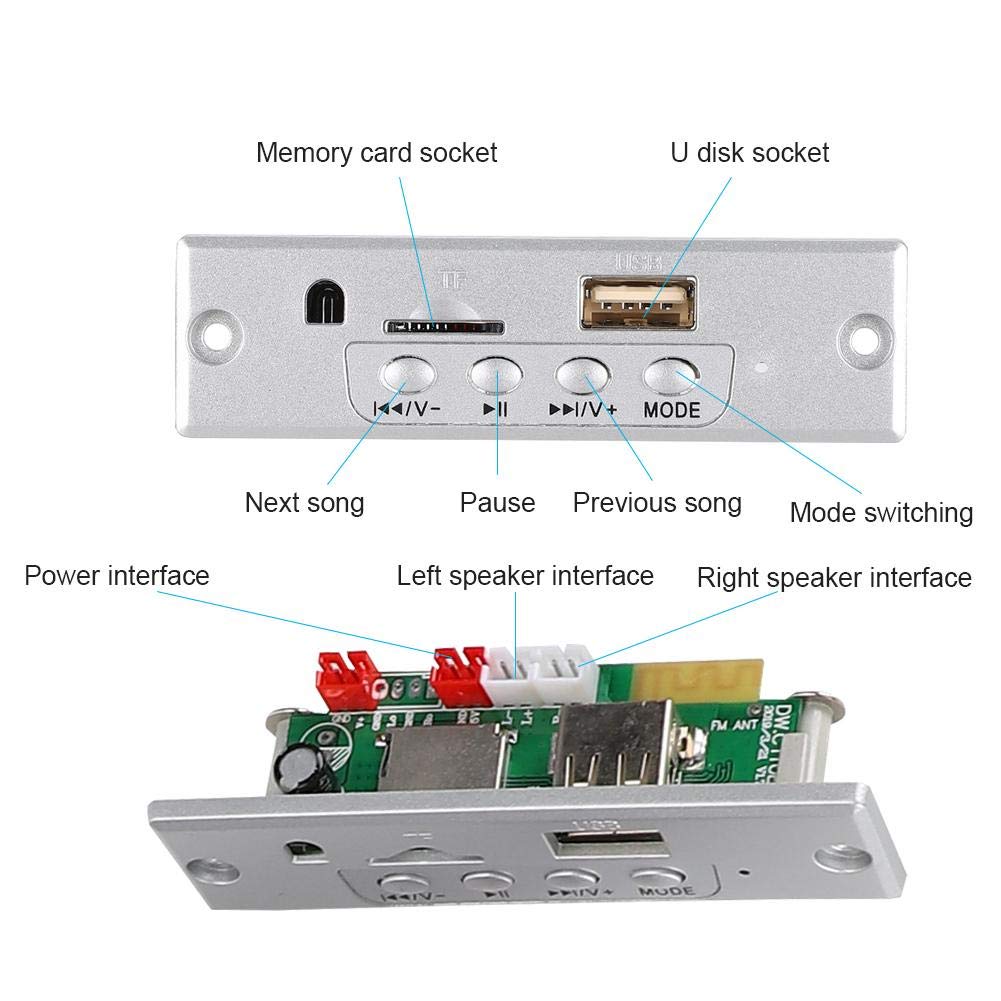Wendry DIY Bluetooth Speaker Kit - MP3 Music Digital Audio Amplifier Board Module Cube with Remote Control (Gray) | Portable Wireless Speaker for Home, Office, Outdoor Parties & Travel