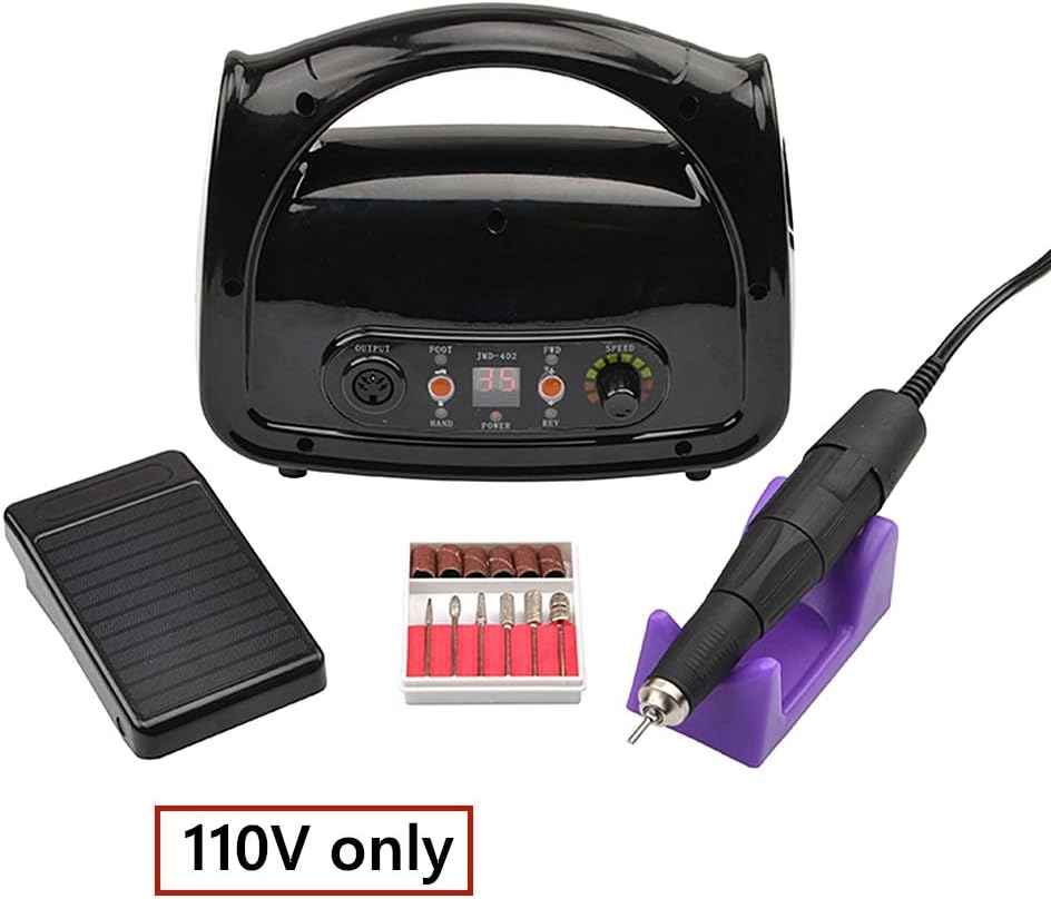 **Professional 75W High-Power 35000RPM Electric Nail Drill Kit – Portable Manicure & Pedicure Tool for Acrylic Gel Nails, Nail Art, Polish & Filing – Includes Lifting Handle (JDM 402) – Perfect for Salon & Home Use**