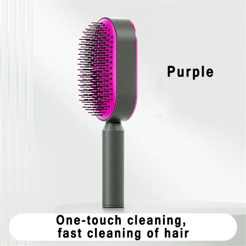 Scalp Massager Brush for Hair Growth - Detangling & Exfoliating Hair Brush with Soft Bristles - Perfect for Dry, Wet, or Curly Hair - Home & Salon Use