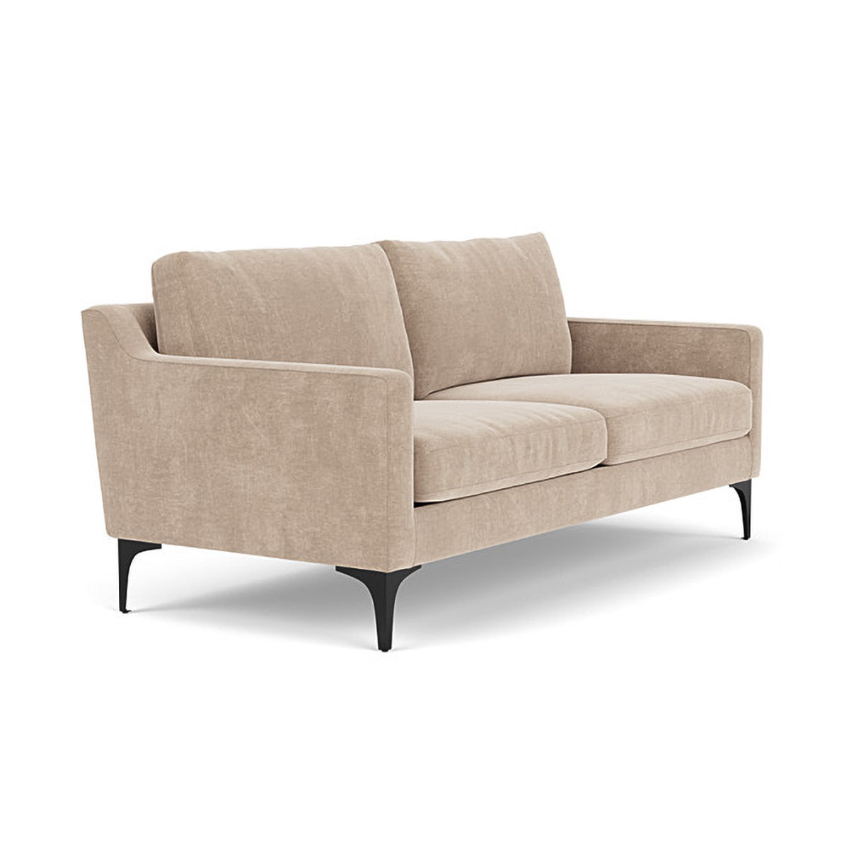 Astha Fabric 2-Seater Sofa - Comfortable Modern Loveseat for Living Room, Apartment & Small Spaces | Durable Upholstered Couch for Relaxing & Entertaining