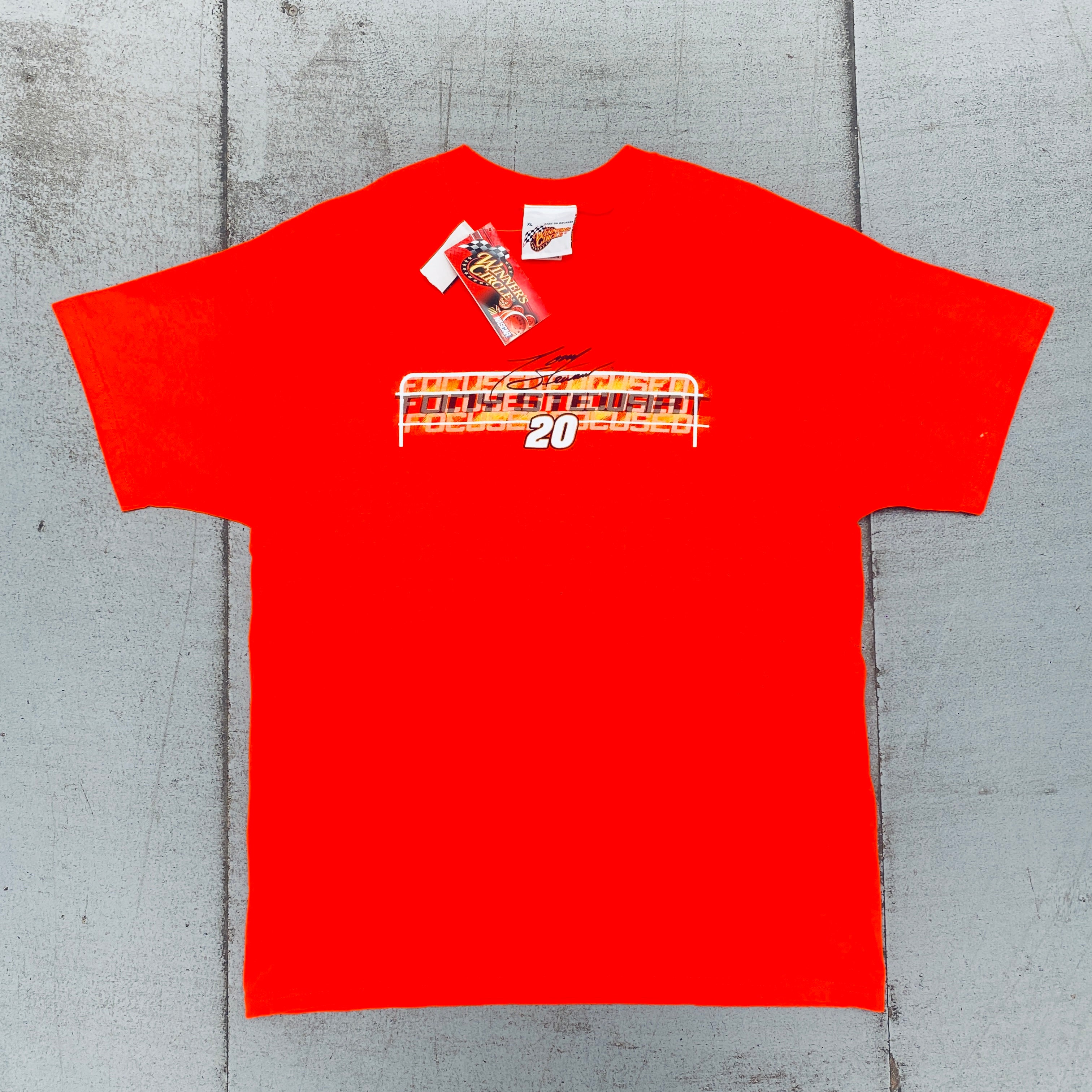NASCAR Tony Stewart Winners Circle T-Shirt - New With Tags (Large) | Officially Licensed NASCAR Merchandise for Fans & Collectors | Perfect for Race Day, Gifts & Casual Wear