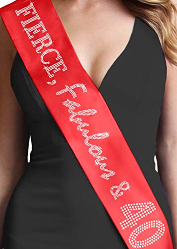 Red (Fierce Fabulous & 40 - Rhinestone)
