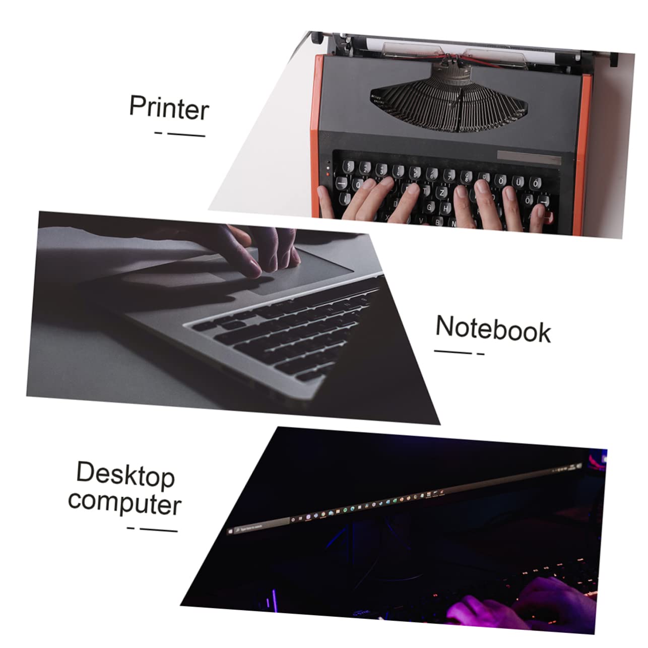 5-Pack Keyboard Stickers - English Alphabet Letter Labels for Laptop & Computer Keyboards - Durable Keyboard Skin Replacement for Typing & Coding (Black/White) - Perfect for Office, School & Gaming Setups