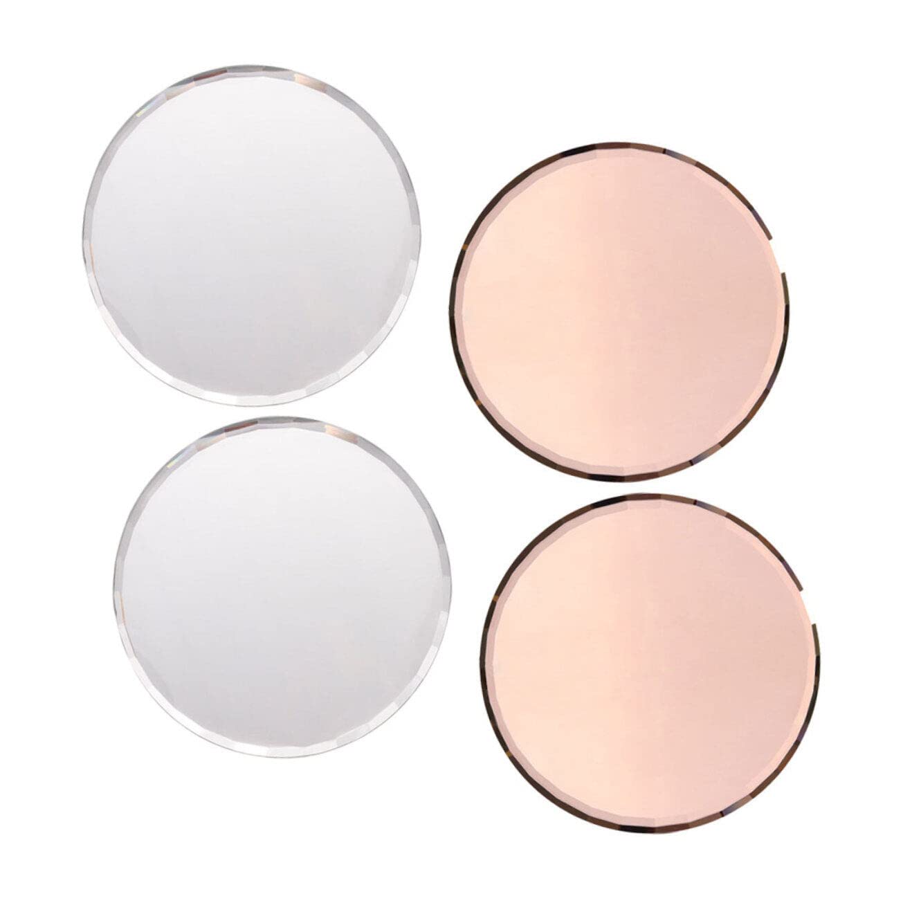 4pcs Glass Nail Art Mixing Palette Set - Manicure Supplies for Nail Painting & Color Mixing - Perfect for DIY Nail Design, Salon Use & Professional Nail Artists