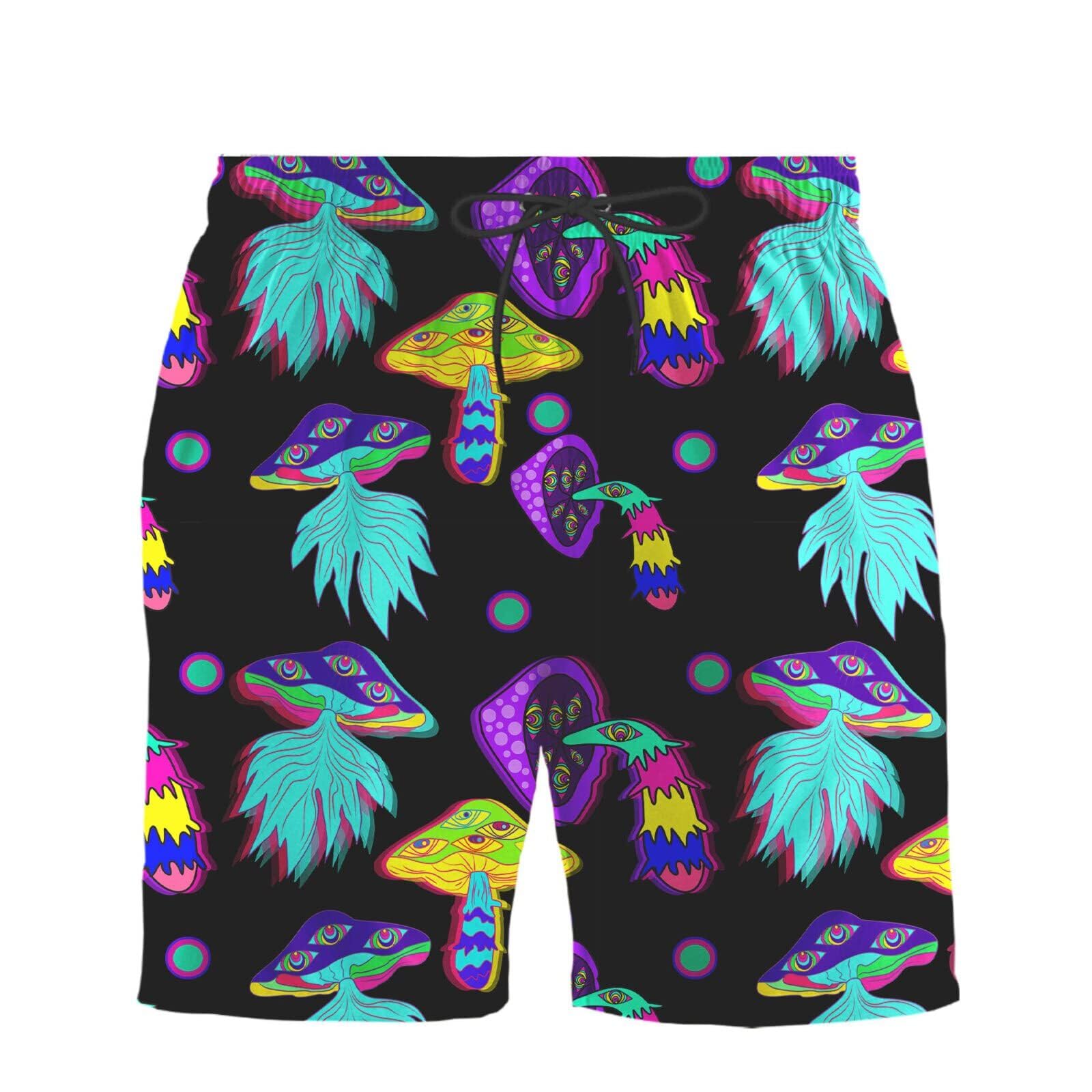 **Men's Hawaiian Print 2-Piece Tracksuit Set - Short Sleeve Button Down Shirt & Matching Shorts with Free Bucket Hat | Beach Vacation, Summer Outfits, Casual Wear**