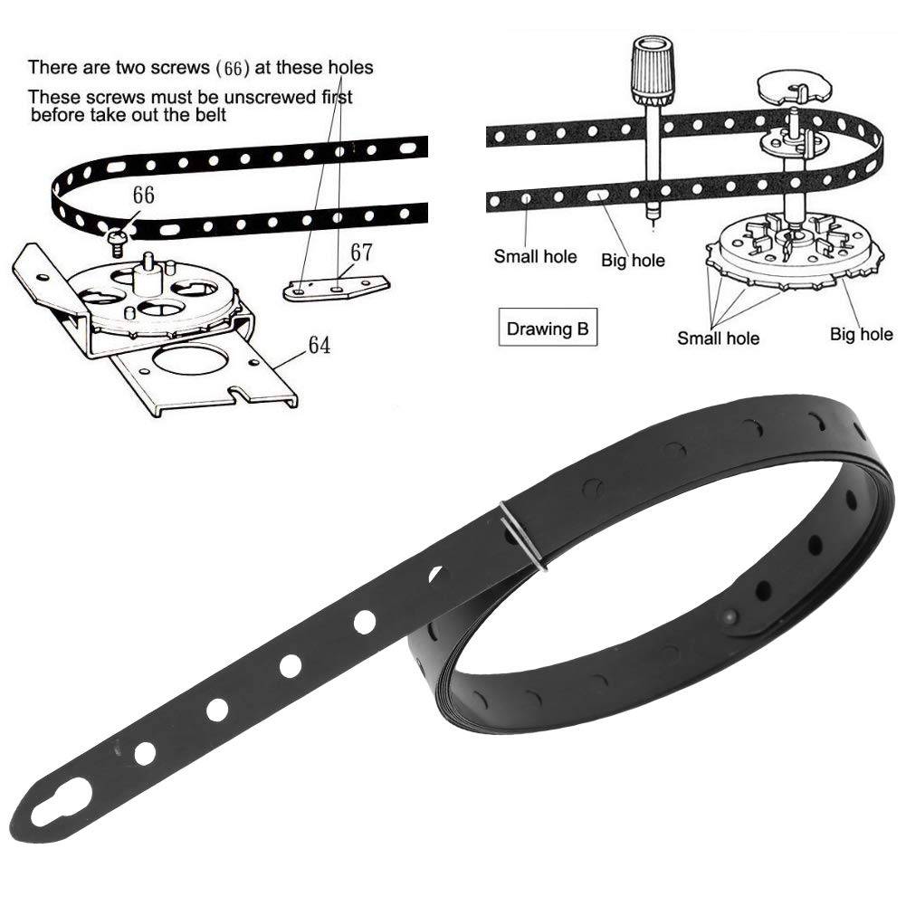 1cm Wide Knitting Machine Timing Belt Replacement Part for KH260 - Durable Knit Machine Belts & Accessories - Perfect for DIY Knitting Projects and Machine Repairs