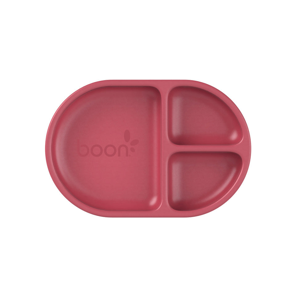 Boon CHOW Food Safe Platinum Silicone Plate Set for Babies & Toddlers - BPA Free, Microwave & Dishwasher Safe - Perfect for Mealtime, Snacks & Travel