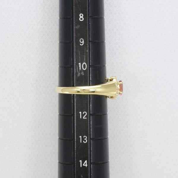 18K Yellow Gold Pink Tourmaline Diamond Ring for Women - Elegant Gemstone Engagement & Wedding Band - Perfect for Anniversary, Valentine's Day & Special Occasions