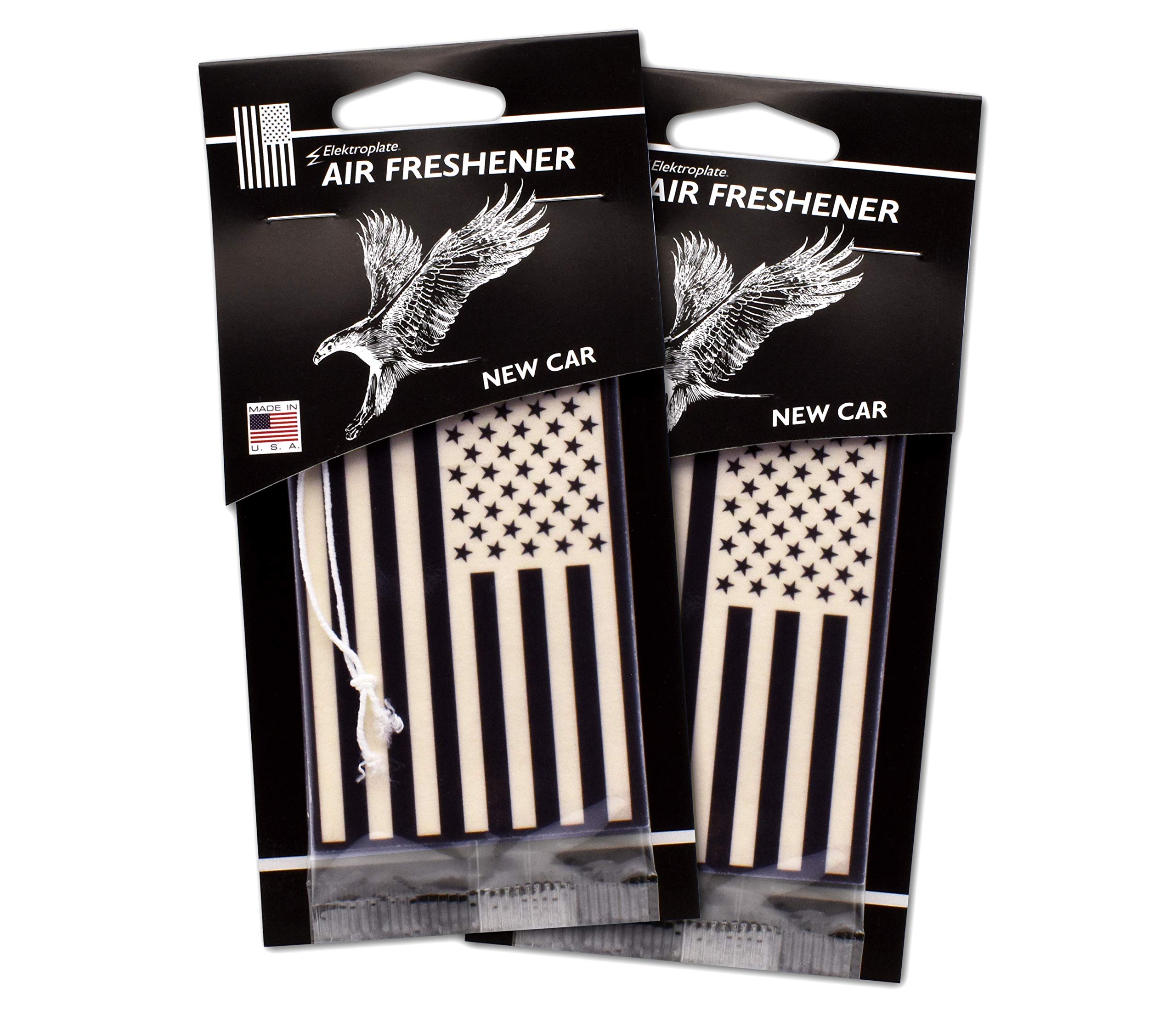 USA Flag Inverted Car Air Freshener - 6 Pack with New Car Scent | Long-Lasting Fragrance for Vehicles, Home & Office | Perfect for American Patriotic Decor, Road Trips & Everyday Use | Ideal for Cars, Trucks, SUVs & Workspaces | Great Gift for 4th of July & Veterans Day