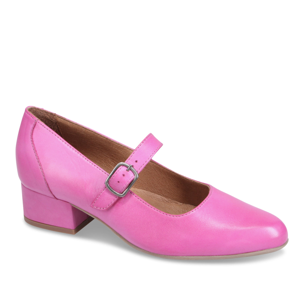 Robyn Heeled Mary Jane Shoes for Women - Classic Comfortable Pumps with Buckle Strap - Perfect for Office, Wedding, and Party Occasions