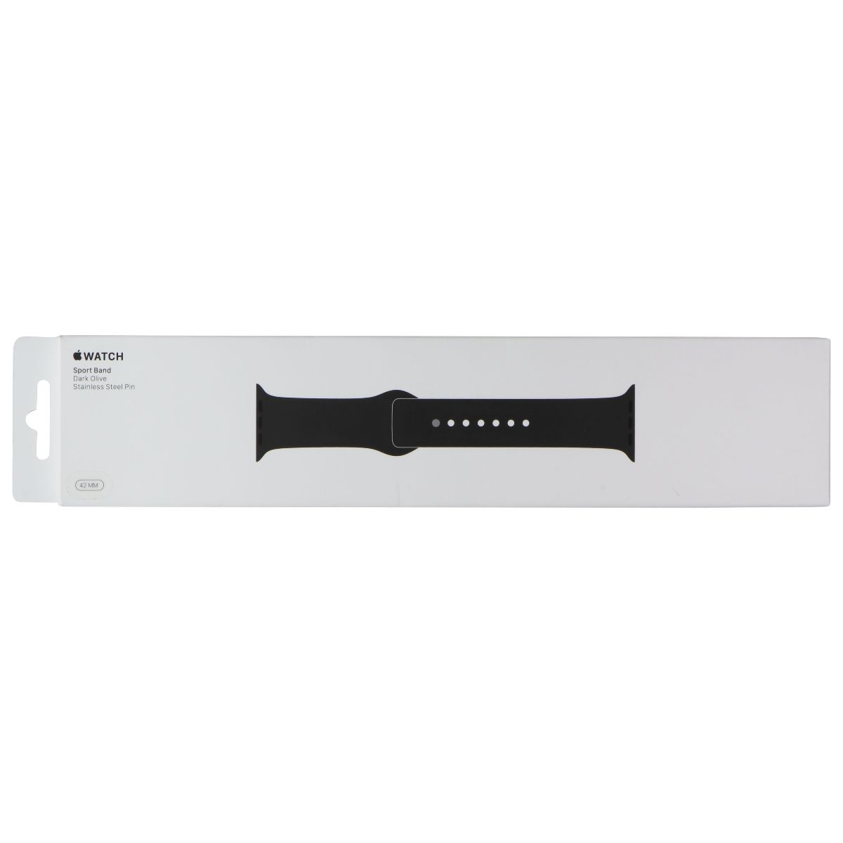 Apple Watch 42mm/44mm/45mm Sport Band - Dark Olive - Compatible with Series 1-9 & SE - Perfect for Gym, Running & Daily Wear