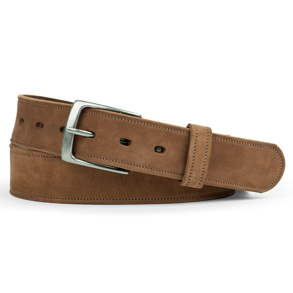 Premium Genuine Suede Leather Belt for Men - 1.5 Inch Width - Adjustable Dress & Casual Belt - Perfect for Office, Jeans & Everyday Wear