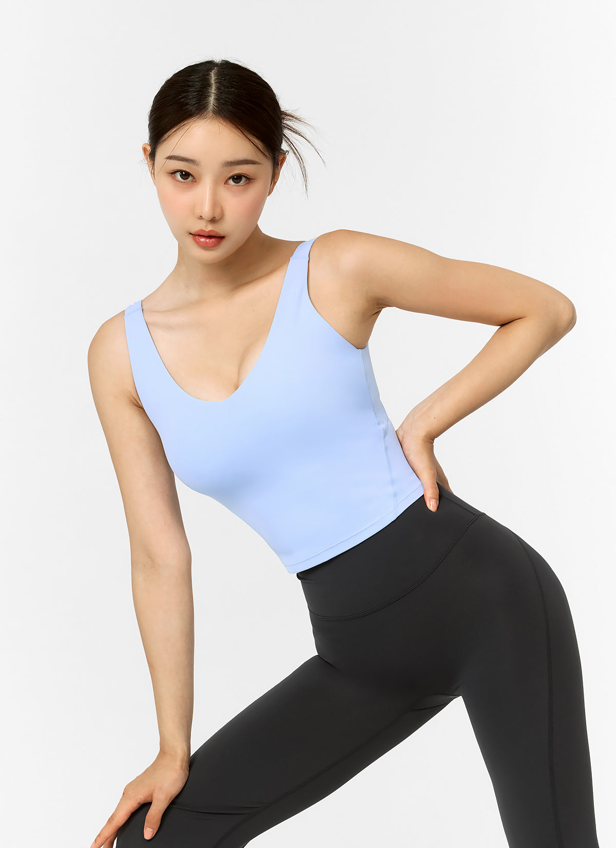 Black Label Signature V-Neck Crop Top for Women - Sexy & Stylish Summer Fashion - Perfect for Parties, Dates & Casual Outfits
