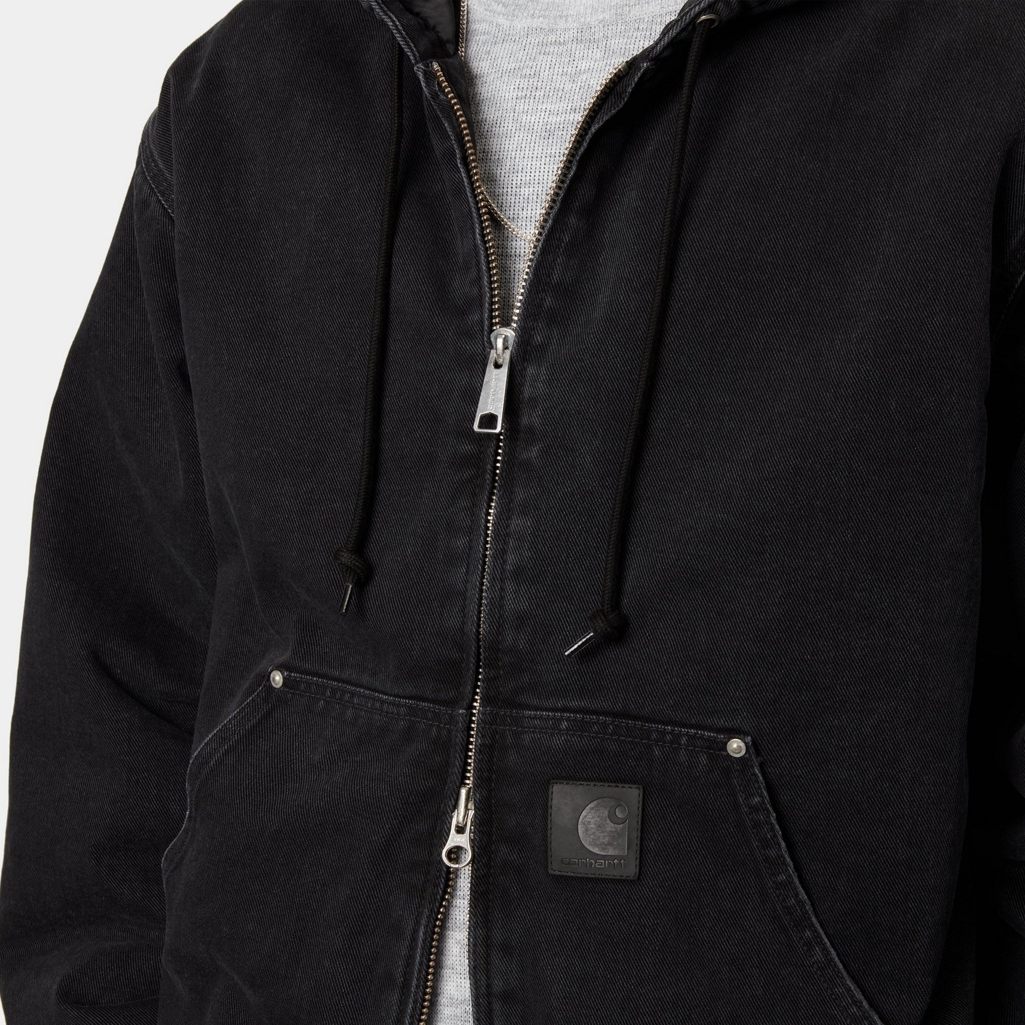 OG Active Rivet Jacket - Black Stone Washed Men's Vintage Denim Jacket for Casual Wear & Outdoor Adventures