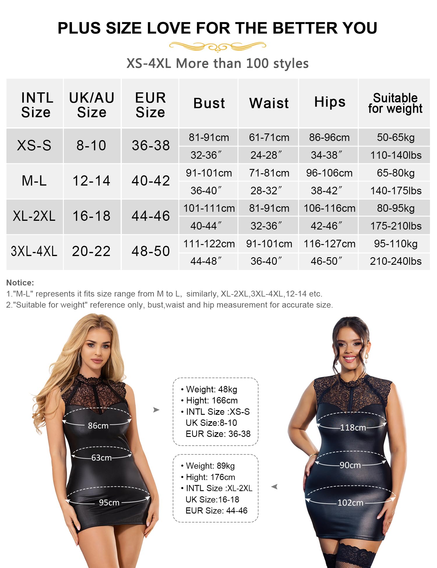 Oh My Dear Faux Leather Mini Dress for Women - Sexy Sleeveless Bodycon Club Dress with Thongs, Plus Size Wet Look Lingerie Outfit (Black, UK 8-22) | Perfect for Nightclubs, Parties & Date Nights