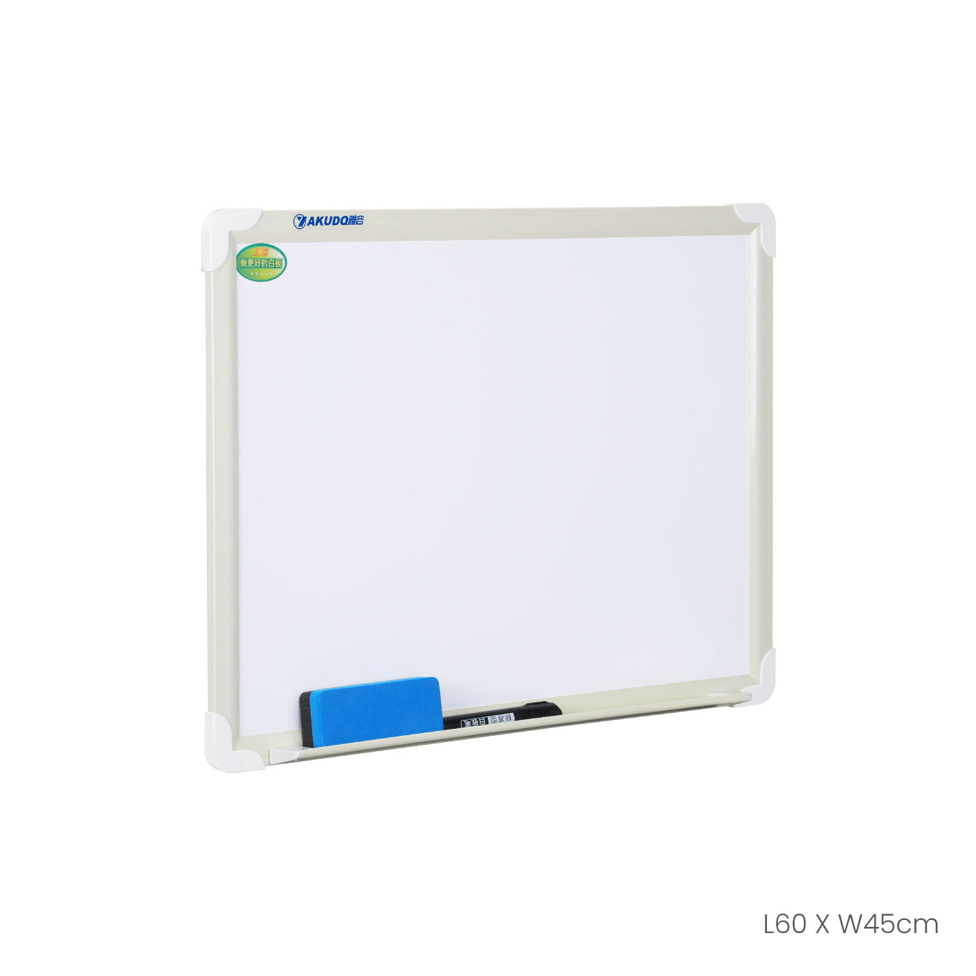 Premium 60x45cm Whiteboard for Office & Classroom - High Quality Magnetic Dry Erase Board (HFH4146) | Perfect for Presentations, Teaching & Home Organization