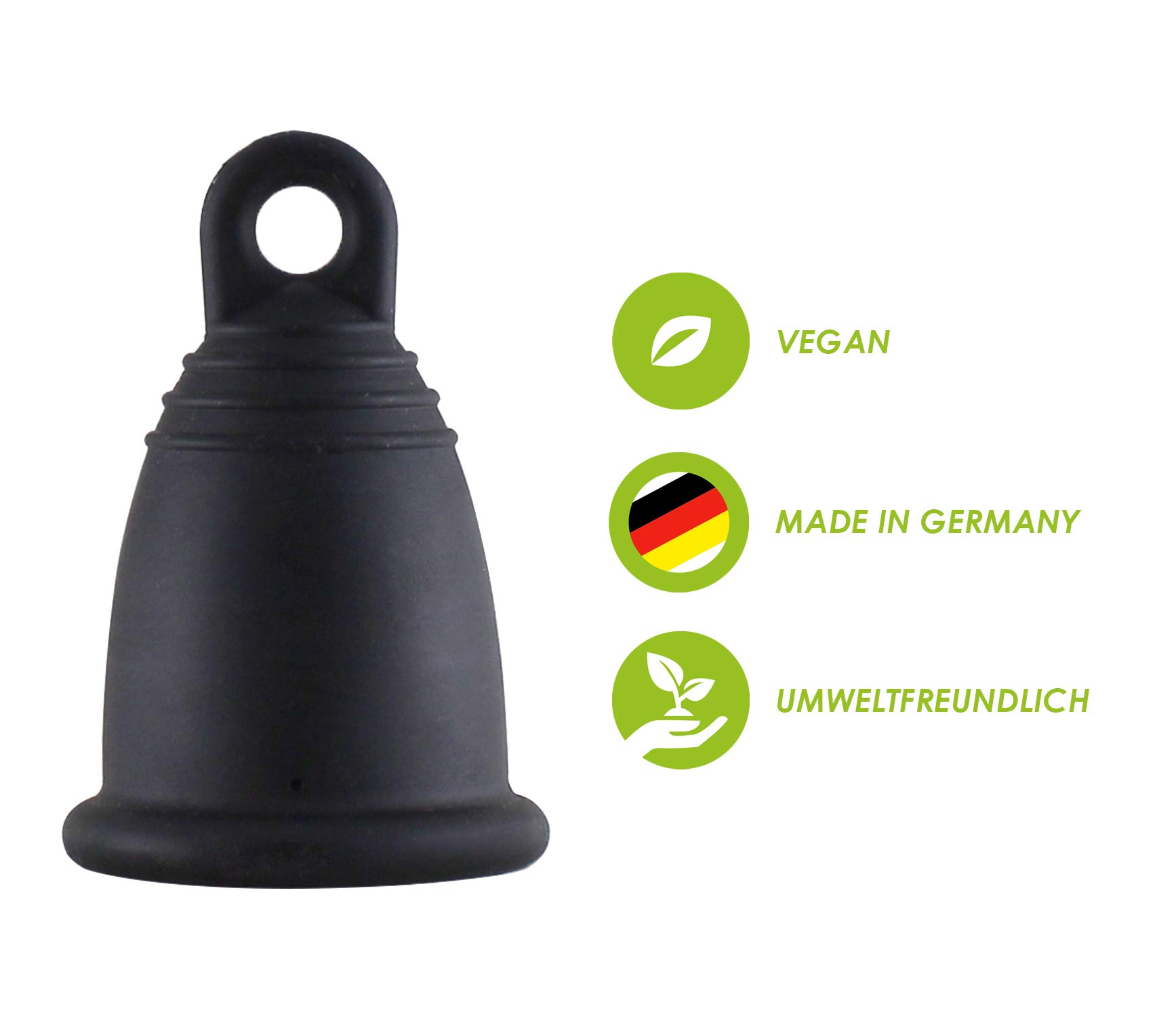 CarrieCup Menstrual Cup - German-Made BPA-Free & Odorless Reusable Period Cup | Eco-Friendly Alternative to Tampons & Pads | Ideal for Travel, Sports & Sustainable Menstrual Care