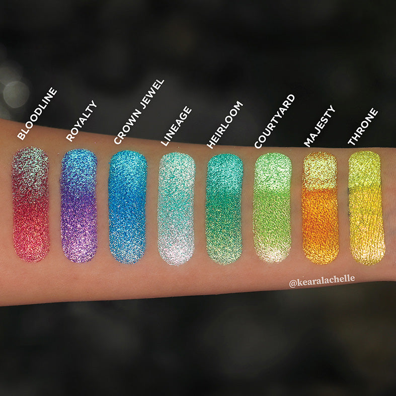 Bloodline Vibrant Multichrome Eyeshadow Palette - Long Lasting Highly Pigmented Makeup for Party, Night Out & Special Occasions