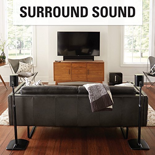 Sanus Adjustable Height Wireless Speaker Stands for SONOS ONE, ONE SL, Play:1 & Play:3 - Tool-Free 16