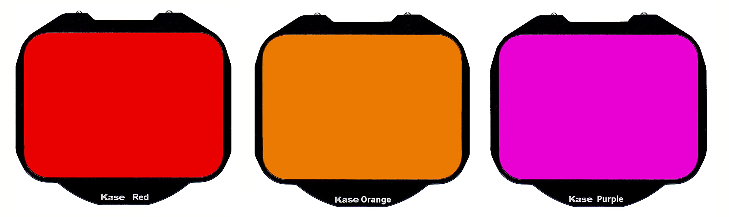 Sony Alpha Full Frame Camera Underwater Filters Set - 3 Pack Clip-in Optical Glass Filters (Red, Orange, Purple) for Professional Underwater Photography & Scuba Diving