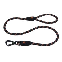 DOCO® 5ft Reflective Dog Leash with Click & Lock Snap - 1/2 Inch Width - Heavy Duty Pet Leash for Walking, Running & Night Safety - Perfect for Small, Medium & Large Dogs