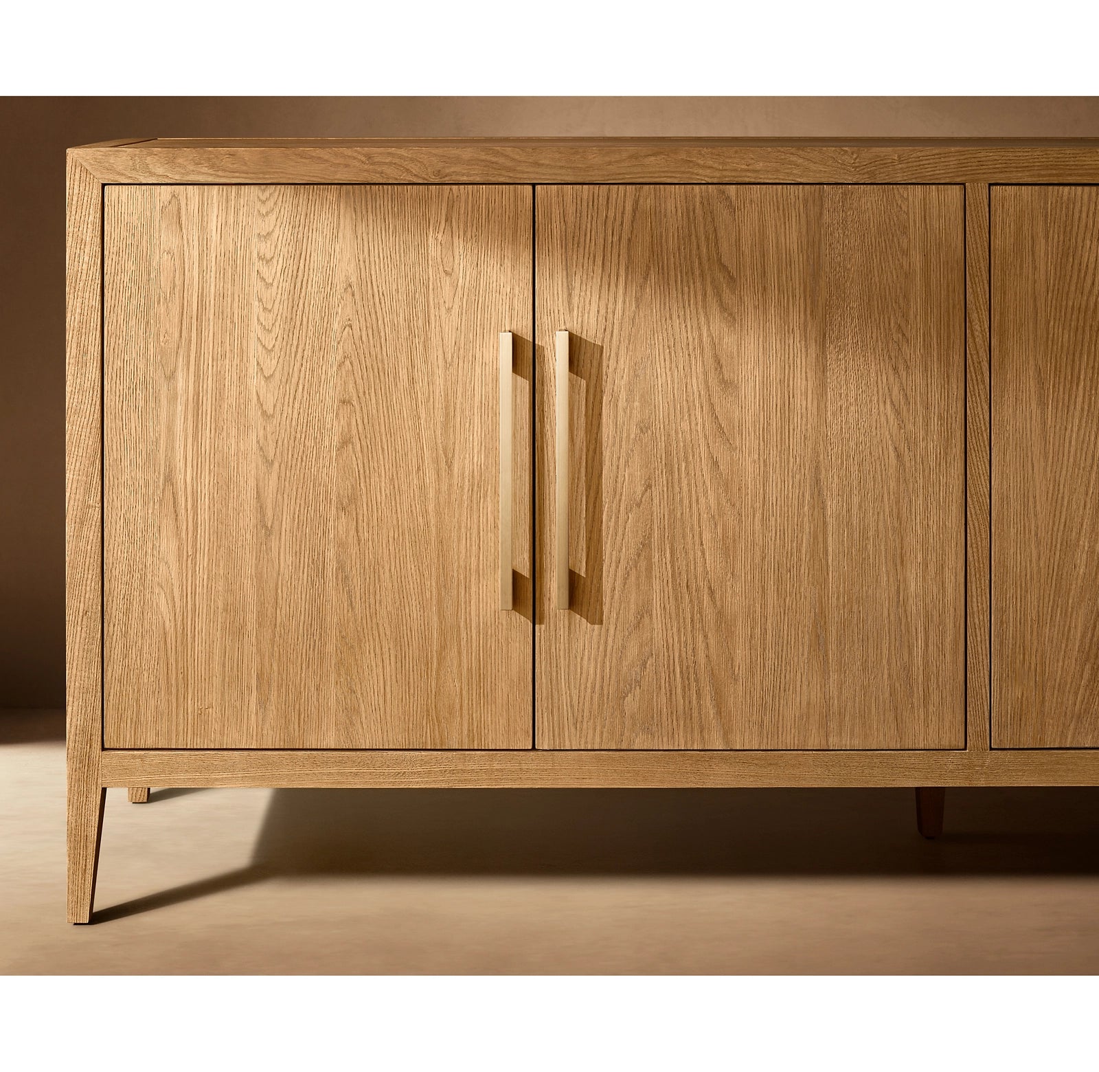 Modern French Style 4-Door Sideboard Buffet Cabinet - Elegant Storage for Dining Room, Living Room & Entryway
