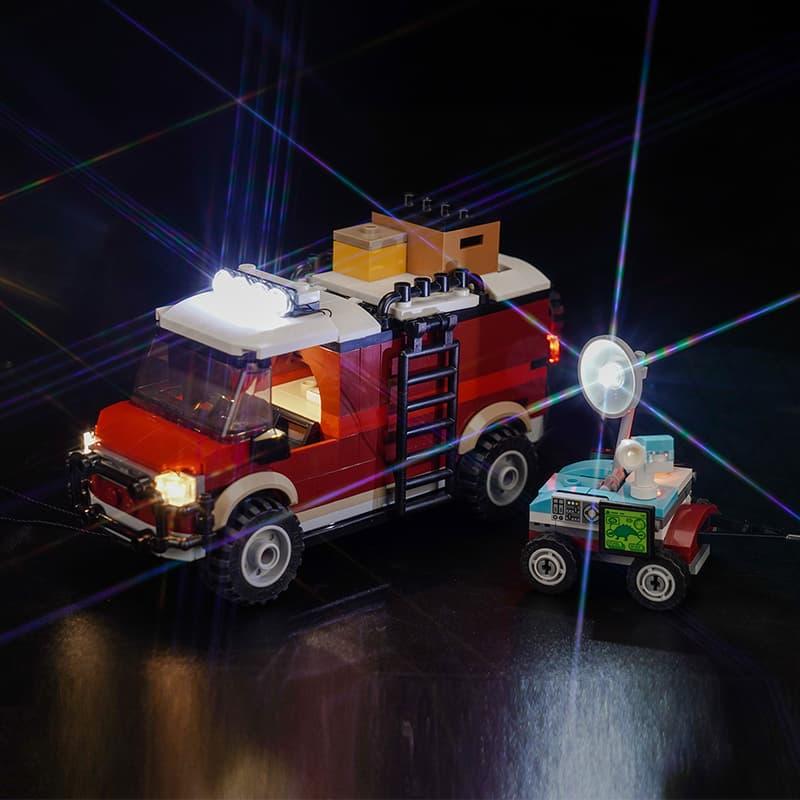 LEGO Jurassic World Dinosaur Missions Stegosaurus Discovery 76965 Light Kit - DIY Building Blocks Lighting Set for Display & Night Scene Decoration