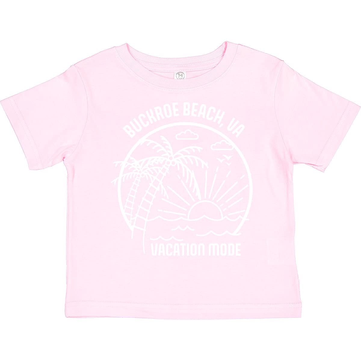 Inktastic Summer Vacation Mode Buckroe Beach Virginia Toddler T-Shirt - Cute Graphic Tee for Boys & Girls - Beach Trip Outfit, Family Vacation Souvenir