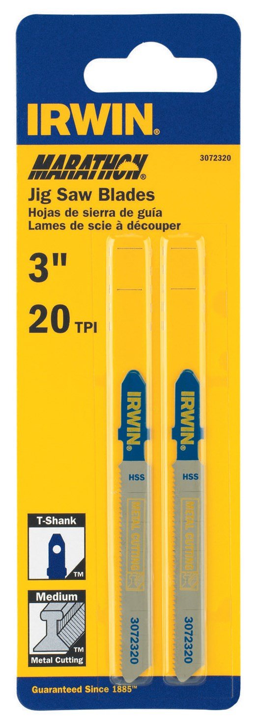 **Irwin Tools 3-Inch T-Shank Jigsaw Blades, 20 TPI - Perfect for Woodworking, Metal Cutting & DIY Projects**